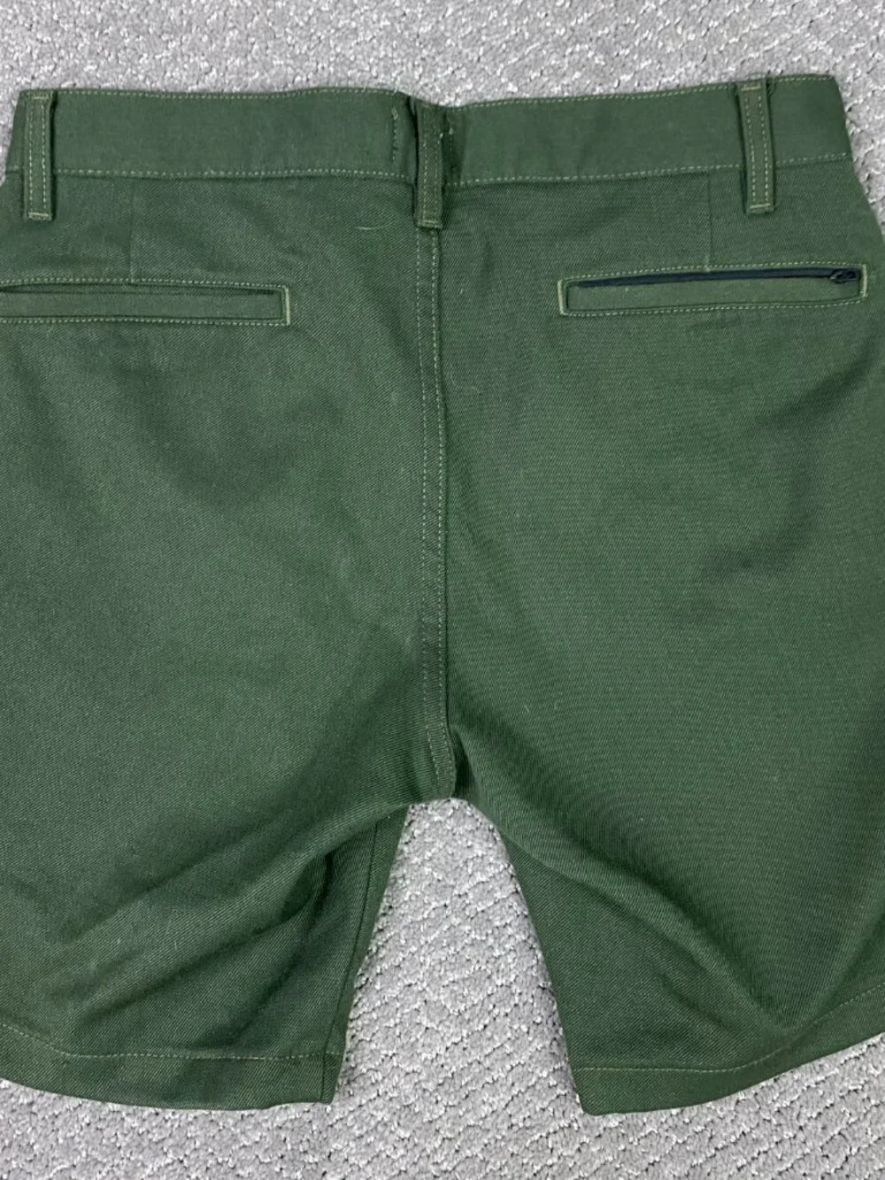 Civic by Taylor Stitch Shorts Men's 30 Green 8" Inseam - Picture 3 of 11